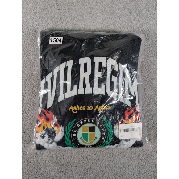 Civil Regime Burning State Hoodie Mens Large Ashes Angels Graphic Streetwear - Picture 10 of 10